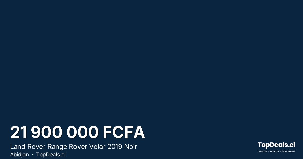Aperçu du partage – Land Rover Range Rover Velar 2019 Noir