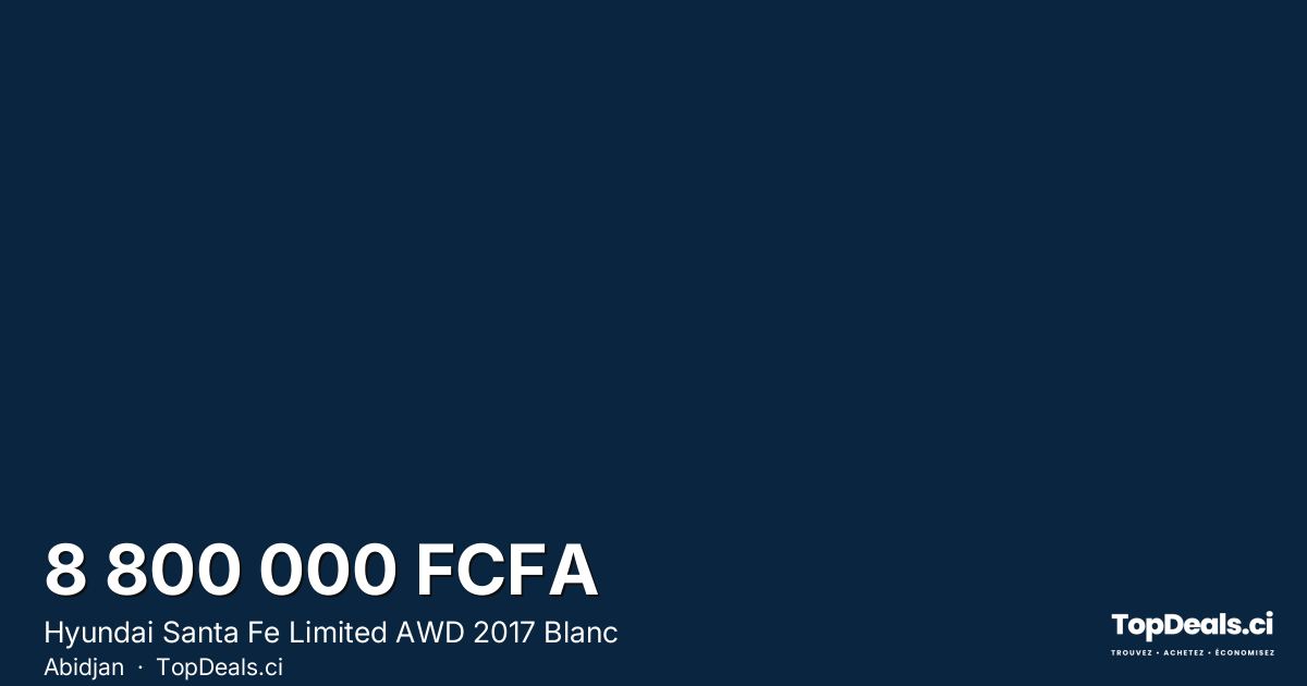 Aperçu du partage – Hyundai Santa Fe Limited AWD 2017 Blanc