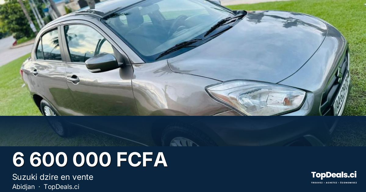 Aperçu du partage – Suzuki dzire en vente