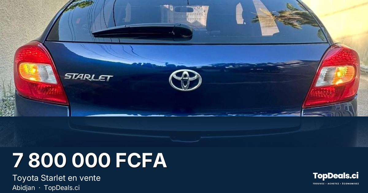 Aperçu du partage – Toyota Starlet en vente