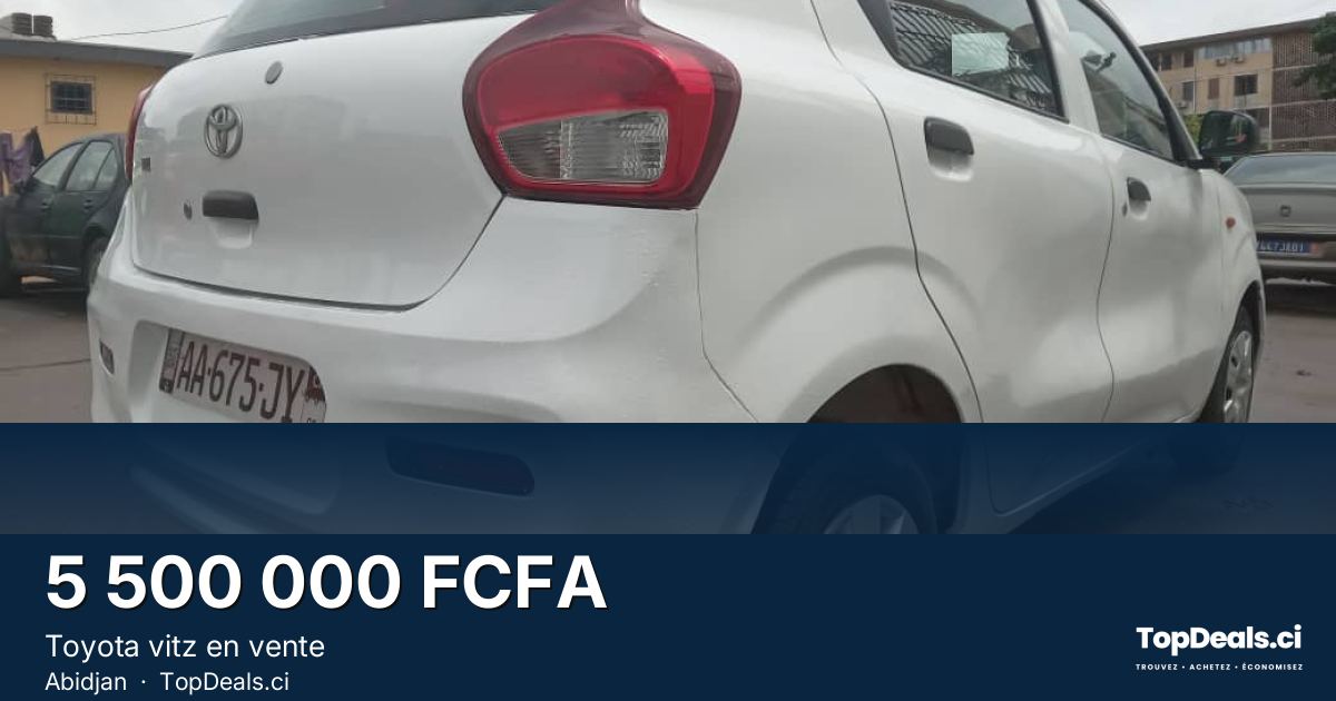 Aperçu du partage – Toyota vitz en vente