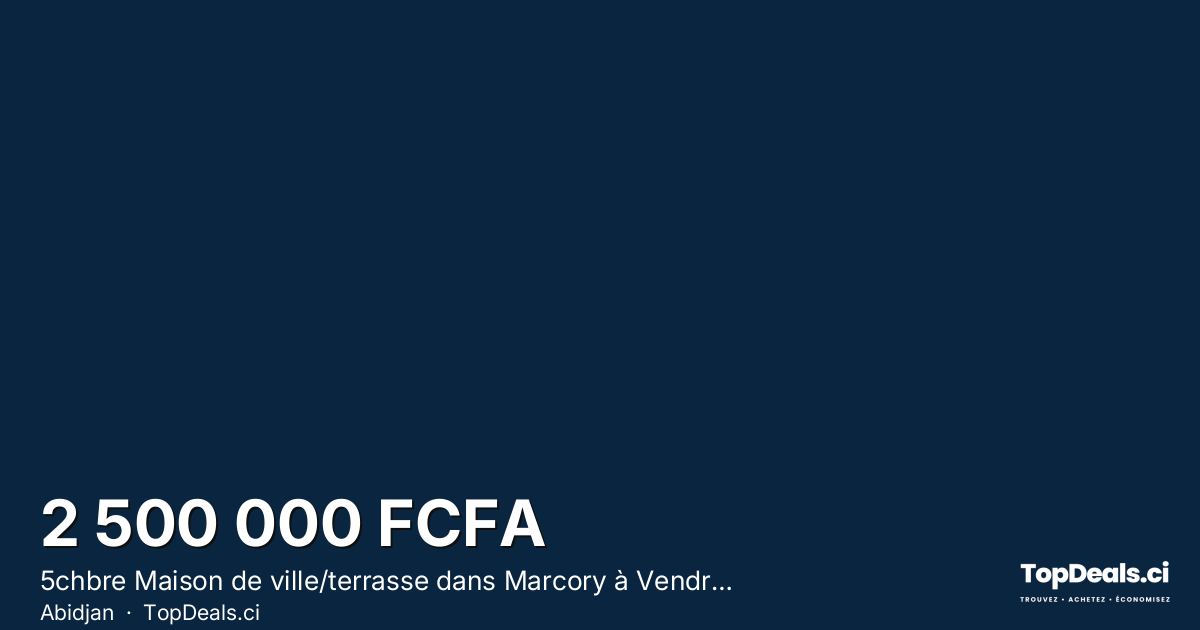 Aperçu du partage – 5chbre Maison de ville/terrasse dans Marcory à Vendre