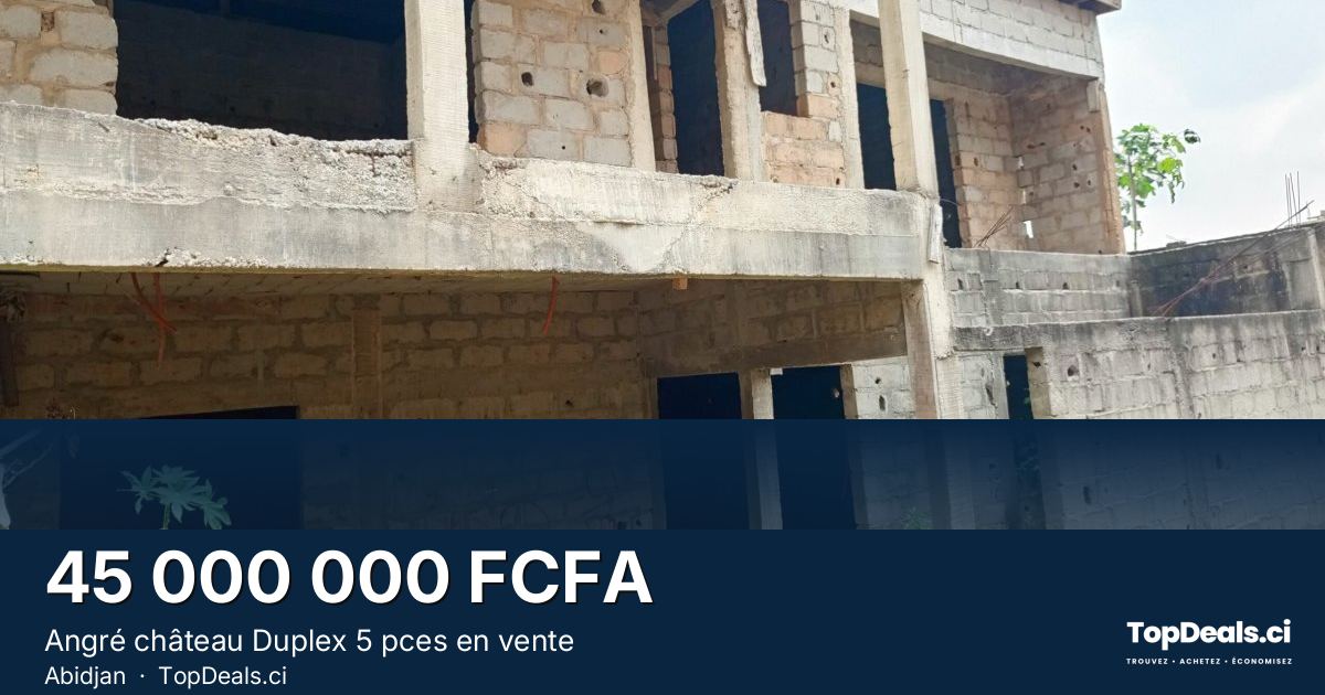 Aperçu du partage – Angré château Duplex 5 pces en vente