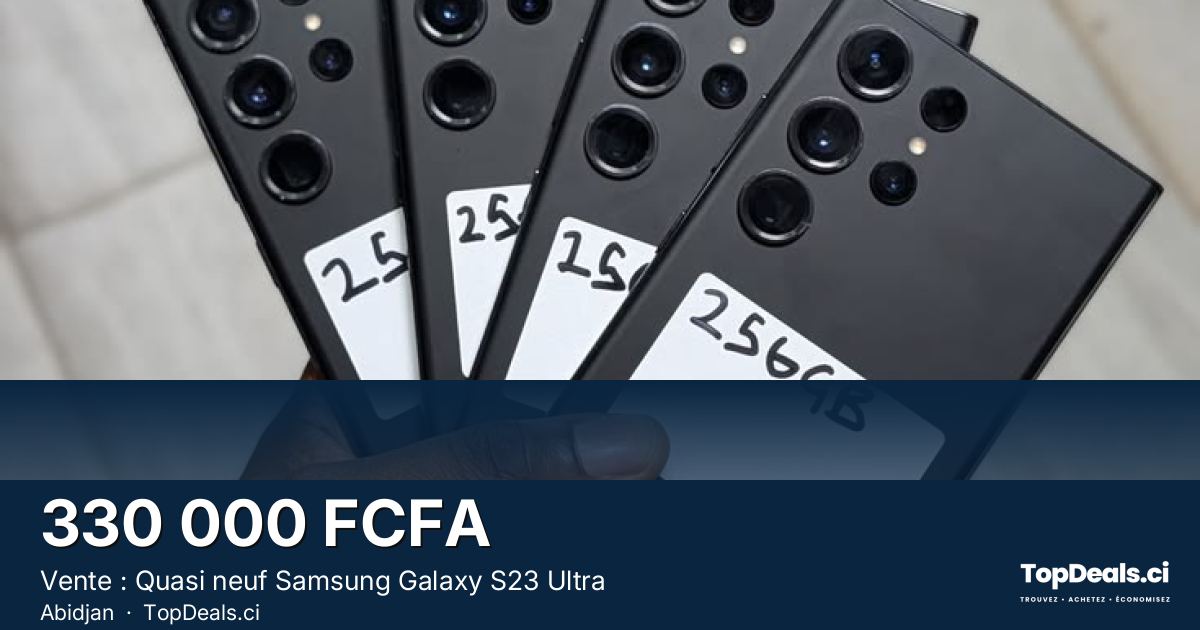 Aperçu du partage – Vente : Quasi neuf Samsung Galaxy S23 Ultra 
