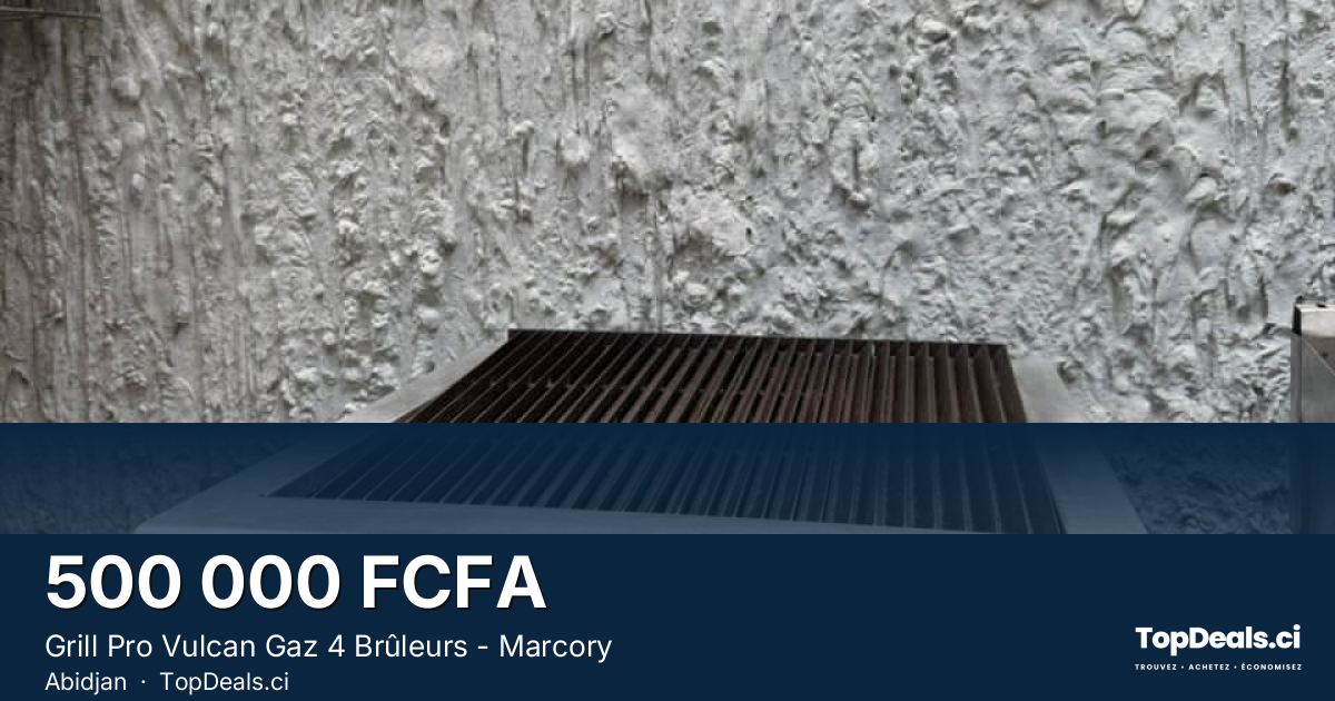 Aperçu du partage – Grill Pro Vulcan Gaz 4 Brûleurs - Marcory 