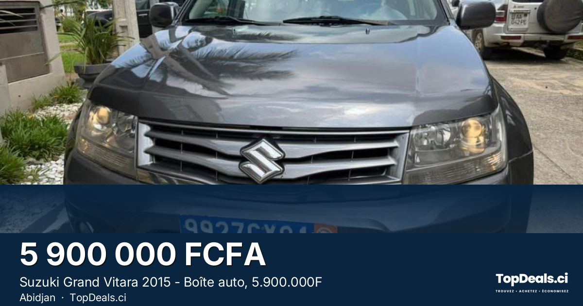 Aperçu du partage – Suzuki Grand Vitara 2015 - Boîte auto, 5.900.000F