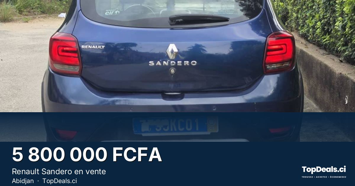 Aperçu du partage – Renault Sandero en vente