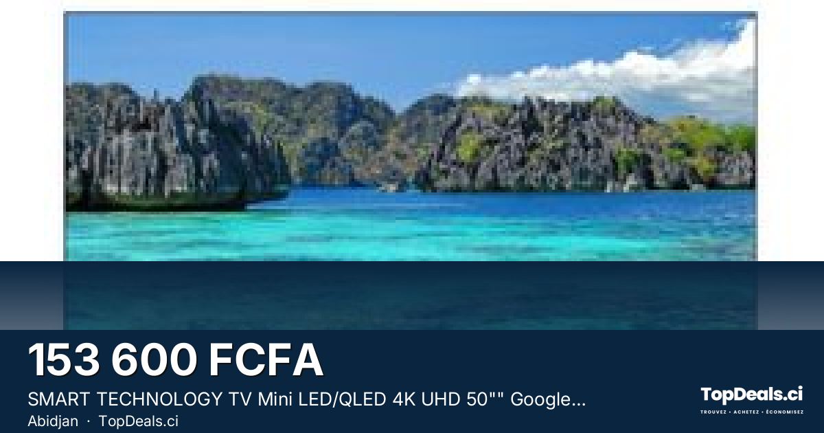 Aperçu du partage – SMART TECHNOLOGY TV Mini LED/QLED 4K UHD 50"" Google TV, Android 14 + Support Mural Offert (STT