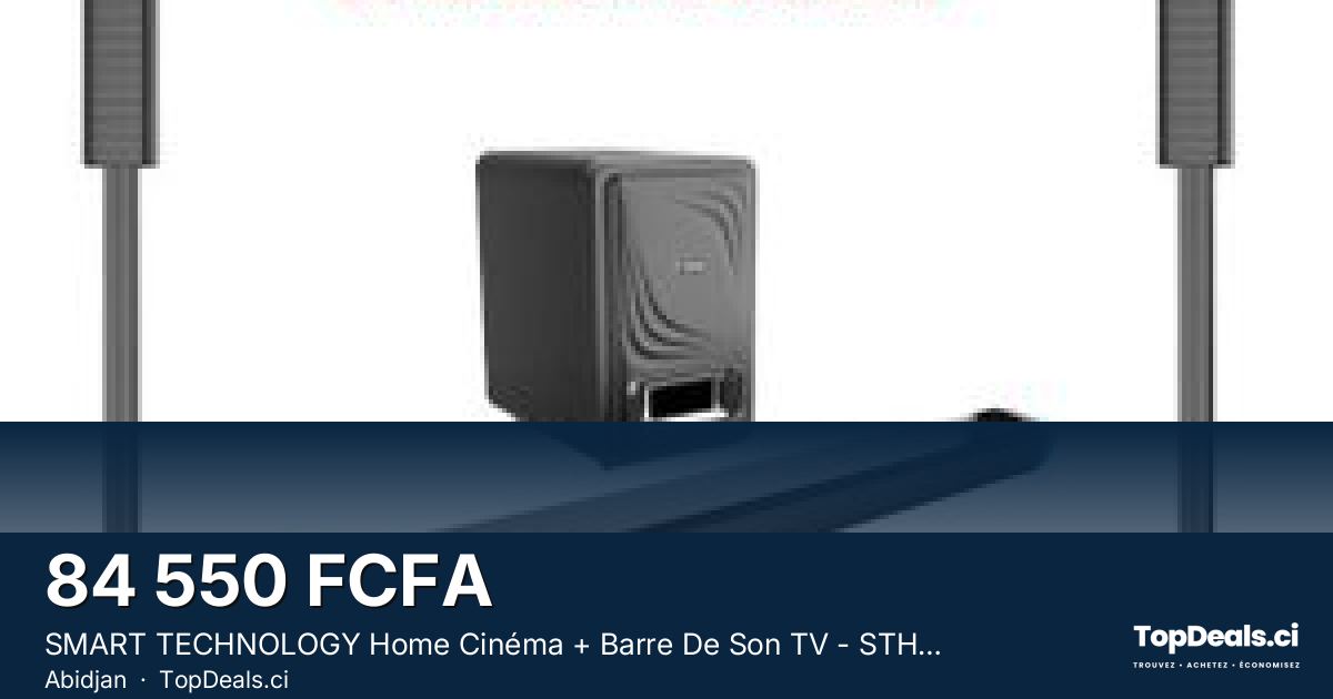 Aperçu du partage – SMART TECHNOLOGY Home Cinéma + Barre De Son TV - STHA-2105E- 1000 W - Tactile Avec modes d"écla