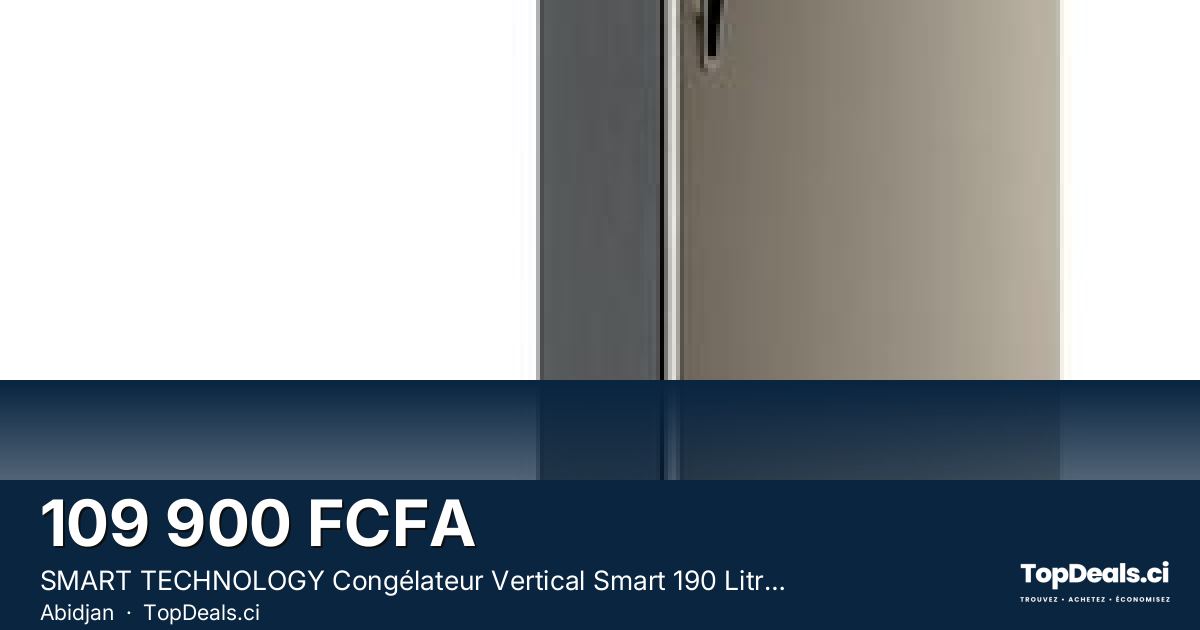 Aperçu du partage – SMART TECHNOLOGY Congélateur Vertical Smart 190 Litres (STCD-348) - Design Argent Élégant avec