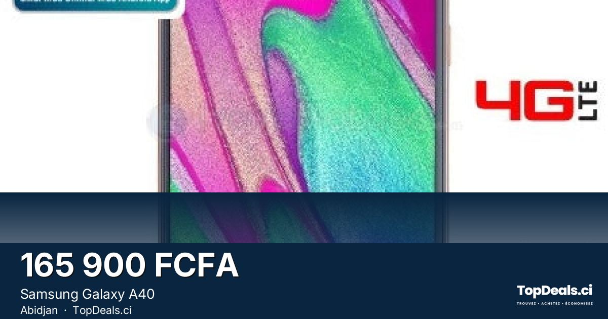 Aperçu du partage – Samsung Galaxy A40