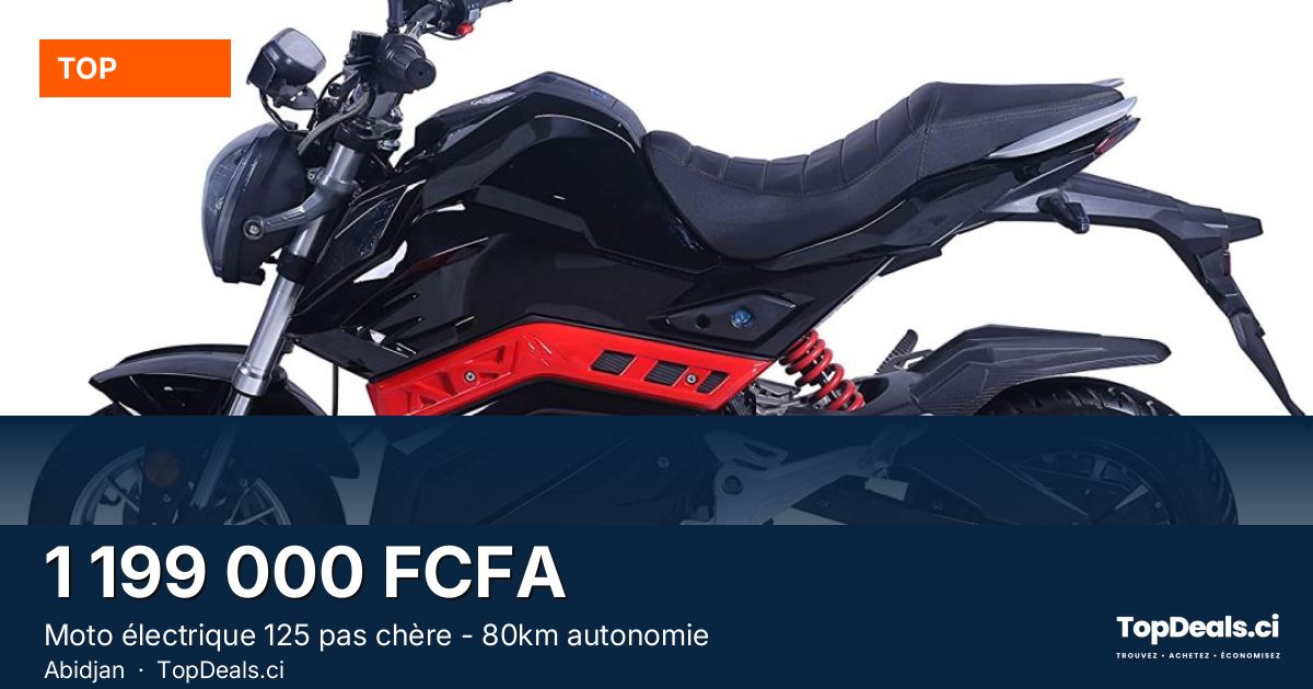 Aperçu du partage – Moto électrique 125 pas chère - 80km autonomie