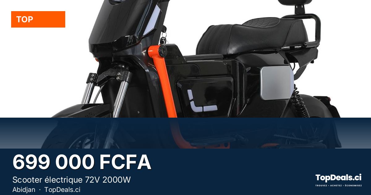 Aperçu du partage – Scooter électrique 72V 2000W