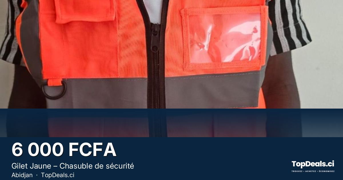 Aperçu du partage – Gilet Jaune – Chasuble de sécurité