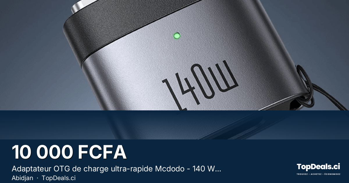 Aperçu du partage – Adaptateur OTG de charge ultra-rapide Mcdodo - 140 W - Type-C vers MagSafe 3 pour MacBook Air -