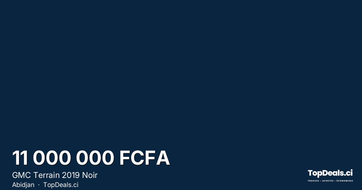 Aperçu du partage – GMC Terrain 2019 Noir