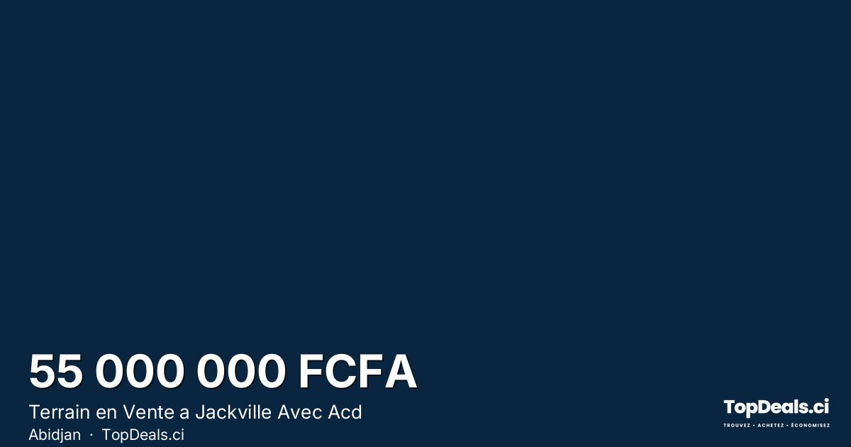 Aperçu du partage – Terrain en Vente a Jackville Avec Acd