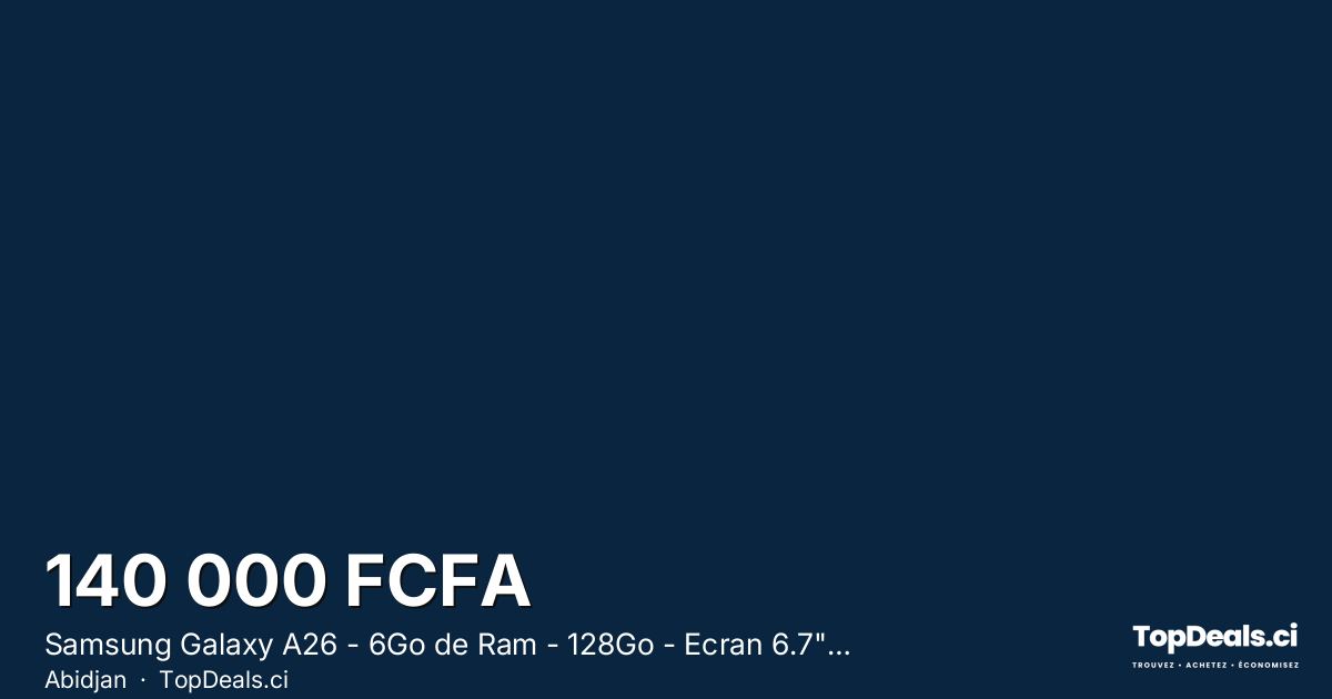 Aperçu du partage – Samsung Galaxy A26 - 6Go de Ram - 128Go - Ecran 6.7" - 5G - 50MP - Empreinte digitale - Facial