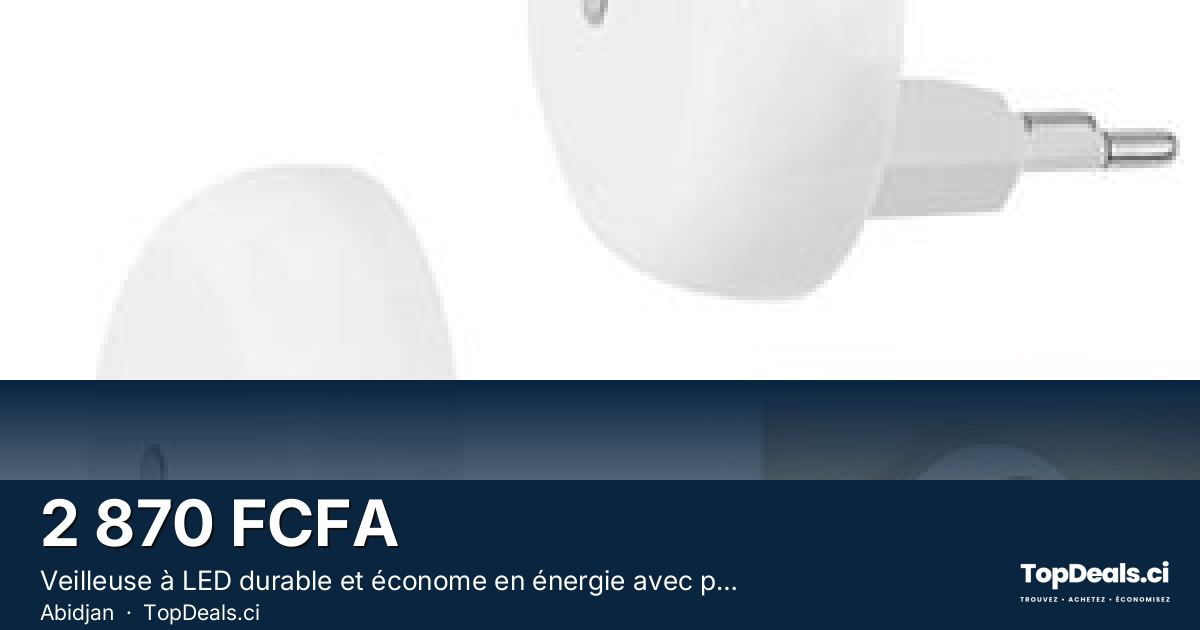 Aperçu du partage – Veilleuse à LED durable et économe en énergie avec prise britannique, prise intelligente à capt