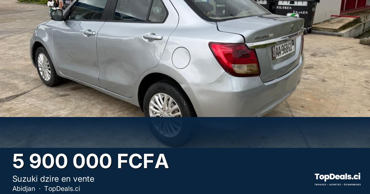 Aperçu du partage – Suzuki dzire en vente