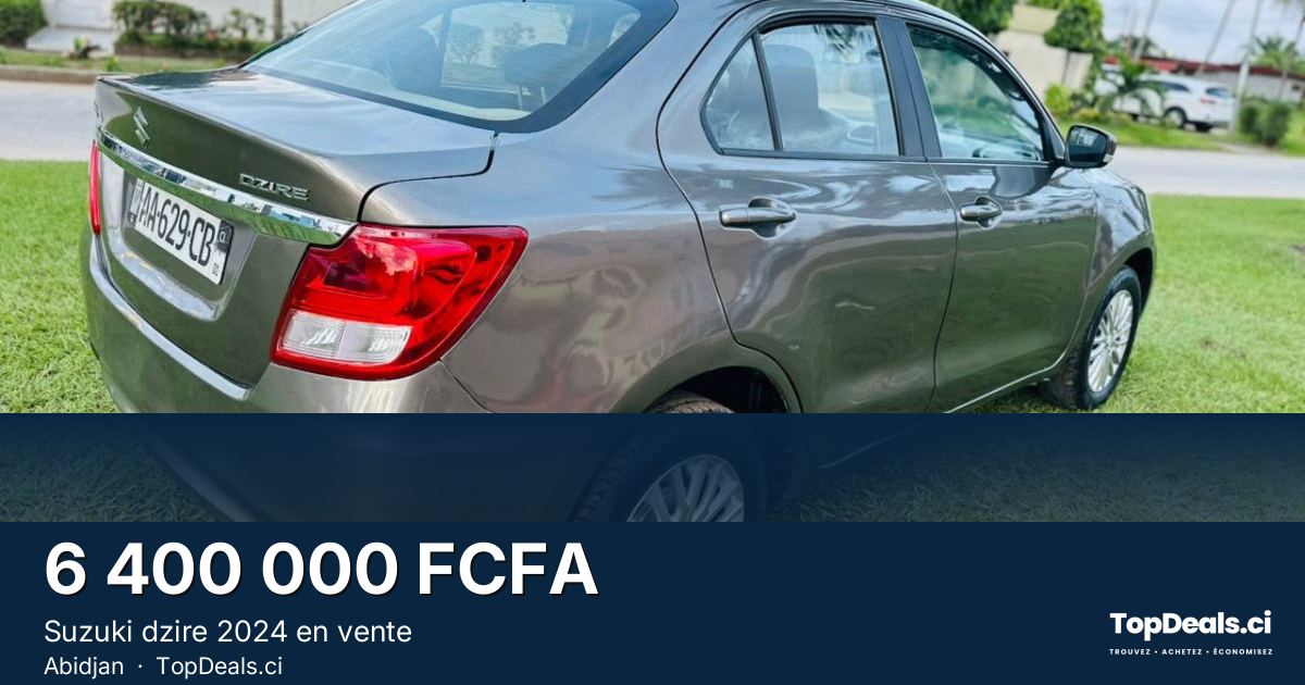 Aperçu du partage – Suzuki dzire 2024 en vente