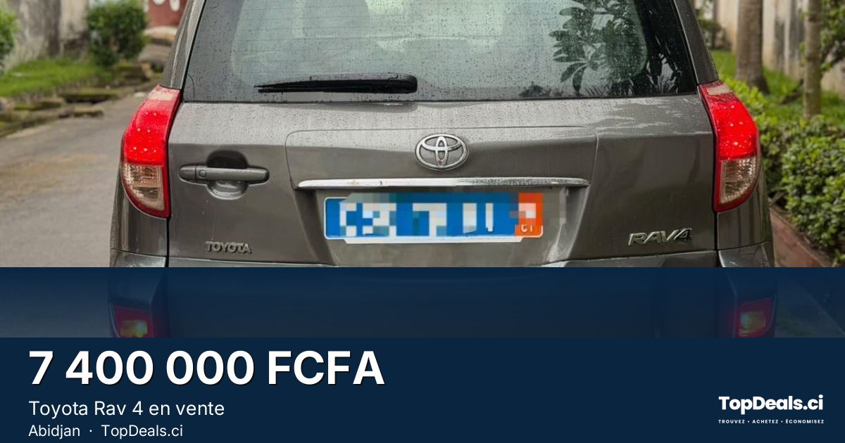 Aperçu du partage – Toyota Rav 4 en vente