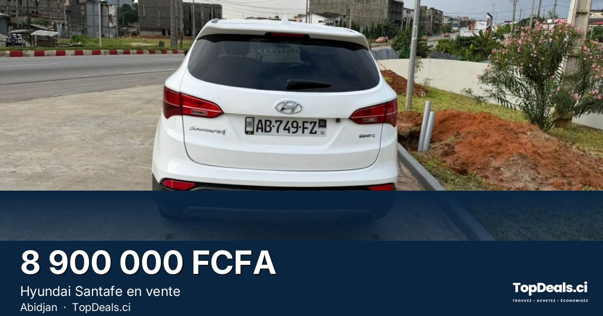 Aperçu du partage – Hyundai Santafe en vente