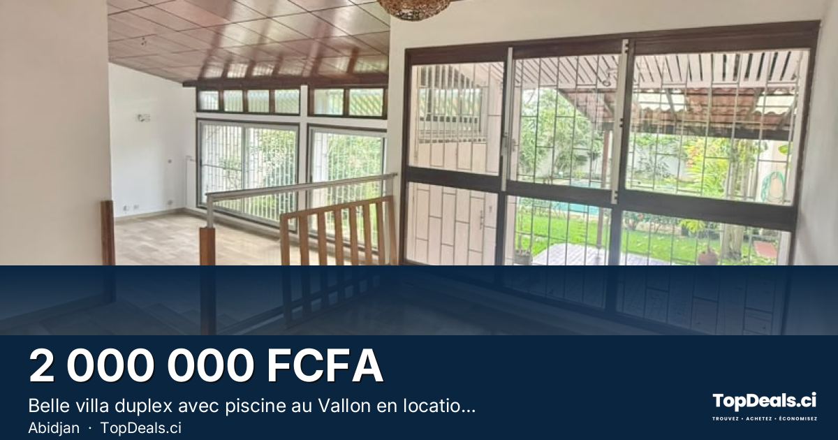 Aperçu du partage – Belle villa duplex avec piscine au Vallon en location