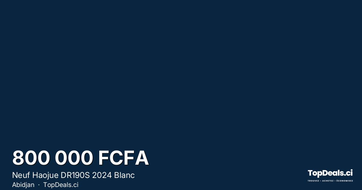 Aperçu du partage – Neuf Haojue DR190S 2024 Blanc