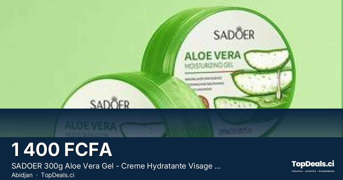 Aperçu du partage – SADOER 300g Aloe Vera Gel - Creme Hydratante Visage - Soins Peau