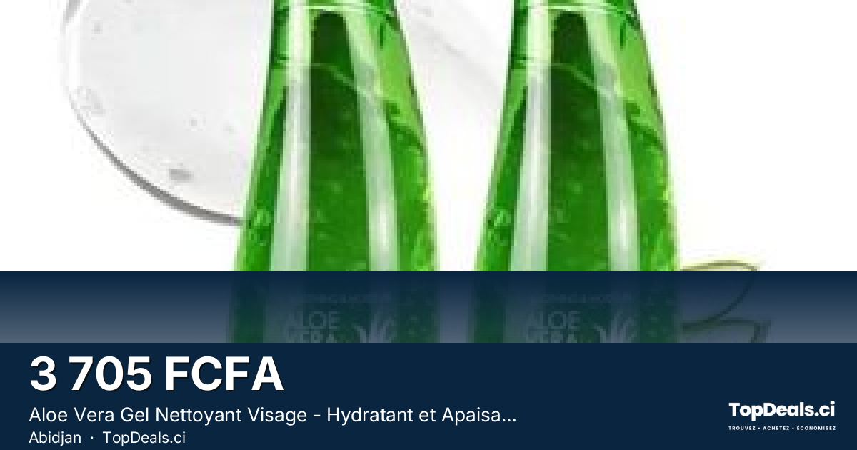 Aperçu du partage – Aloe Vera Gel Nettoyant Visage - Hydratant et Apaisant