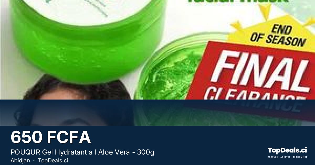Aperçu du partage – POUQUR Gel Hydratant a l Aloe Vera - 300g