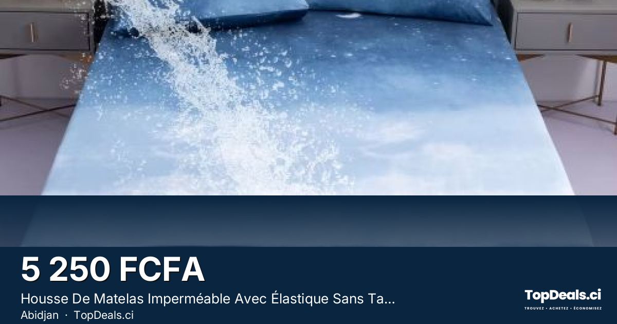 Aperçu du partage – Housse De Matelas Imperméable Avec Élastique Sans Taie D"Oreiller 180*200Cm