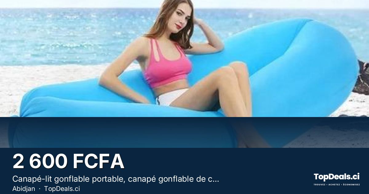 Aperçu du partage – Canapé-lit gonflable portable, canapé gonflable de camping,sac de couchage pliable d"extér