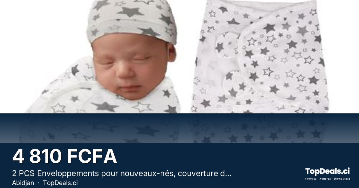 Aperçu du partage – 2 PCS Enveloppements pour nouveaux-nés, couverture d"emmaillotage pour bébé, châle bébé ch