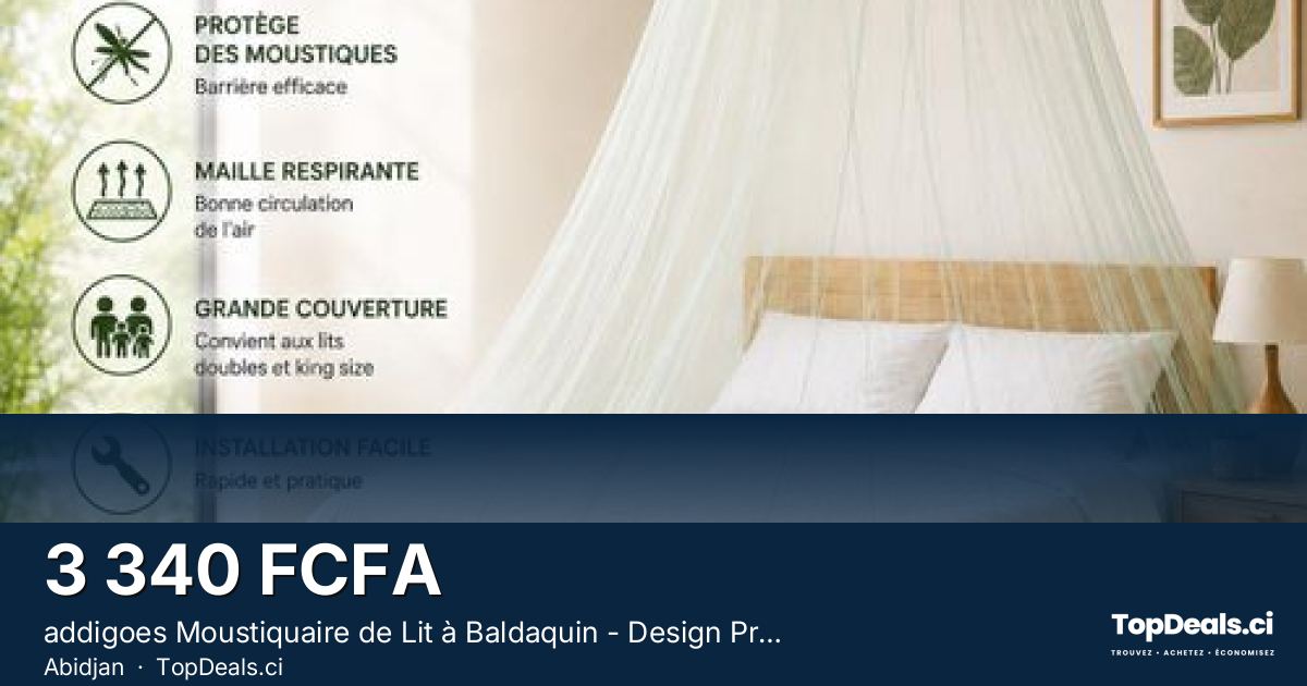 Aperçu du partage – addigoes Moustiquaire de Lit à Baldaquin - Design Princesse Décoratif, Protection Anti-Mou