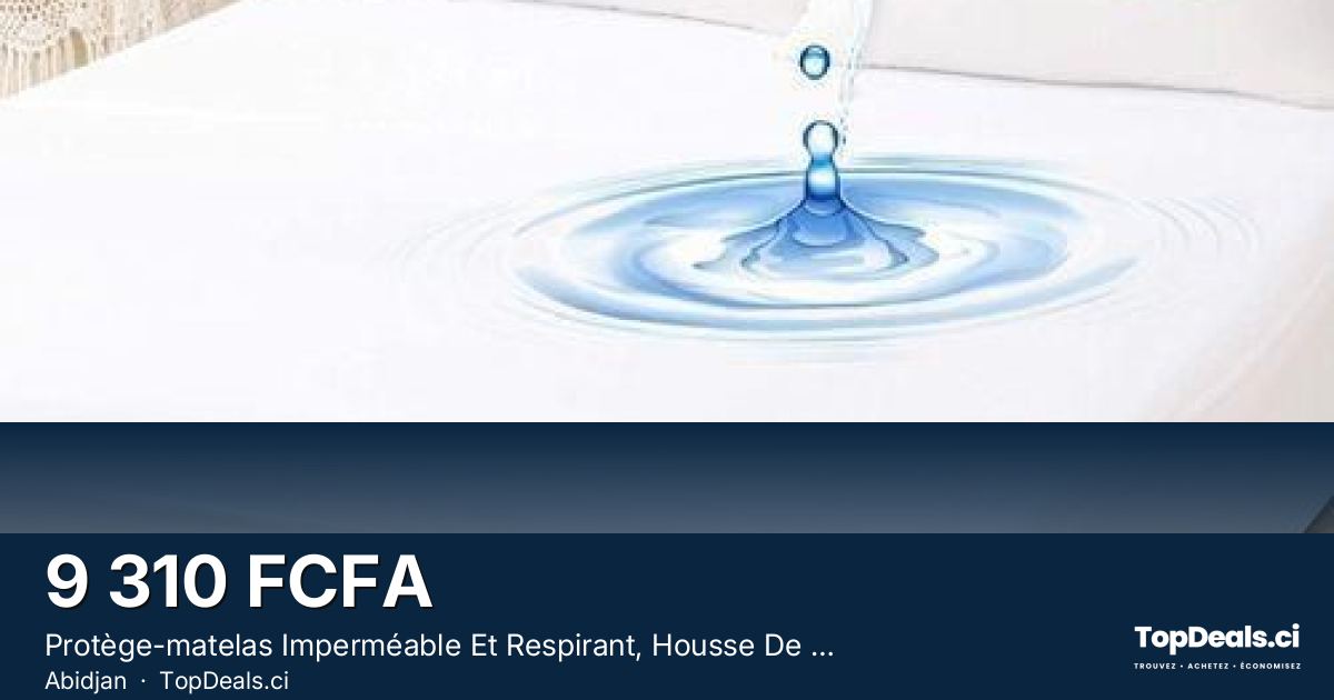 Aperçu du partage – Protège-matelas Imperméable Et Respirant, Housse De Matelas Silencieuse (taie D"oreiller N