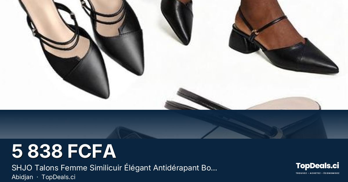 Aperçu du partage – SHJO Talons Femme Similicuir Élégant Antidérapant Boutique Luxe Tendance Sortie Chaussures