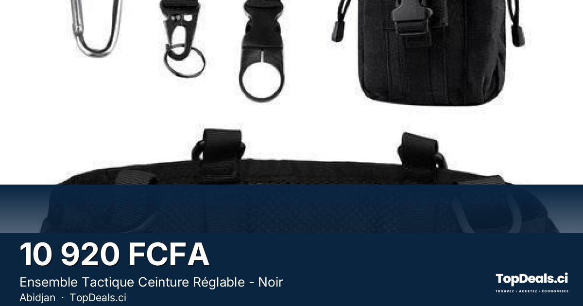 Aperçu du partage – Ensemble Tactique Ceinture Réglable - Noir