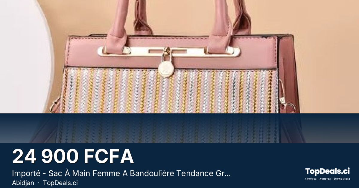 Aperçu du partage – Importé - Sac À Main Femme A Bandoulière Tendance Grande Capacité