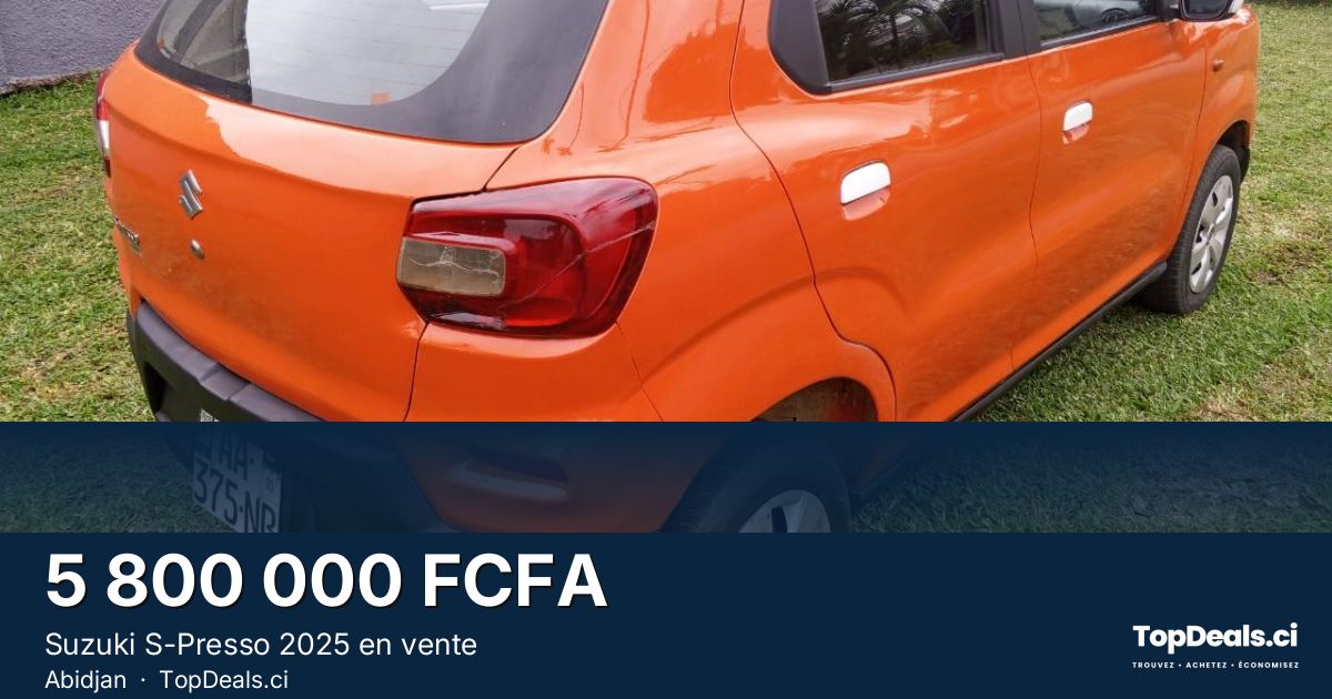 Aperçu du partage – Suzuki S-Presso 2025 en vente