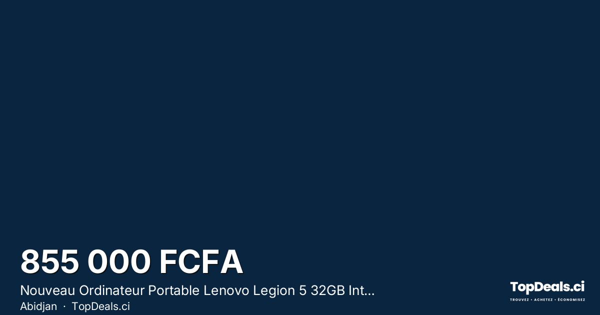Aperçu du partage – Nouveau Ordinateur Portable Lenovo Legion 5 32GB Intel Core I7 SSD 2T