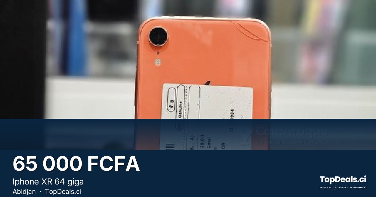 Aperçu du partage – Iphone XR 64 giga