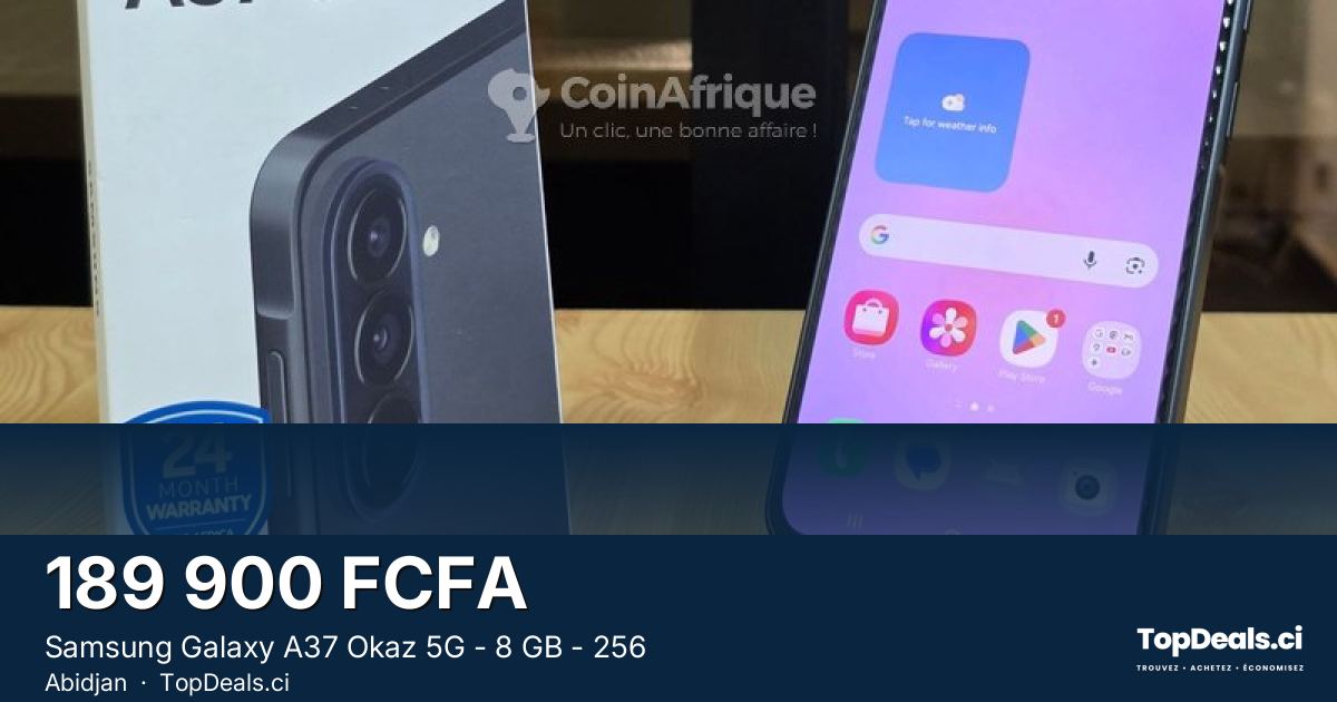 Aperçu du partage – Samsung Galaxy A37 Okaz 5G - 8 GB - 256
