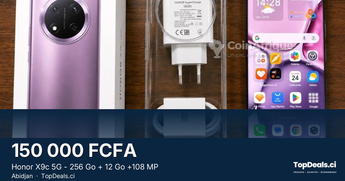 Aperçu du partage – Honor X9c 5G - 256 Go + 12 Go +108 MP