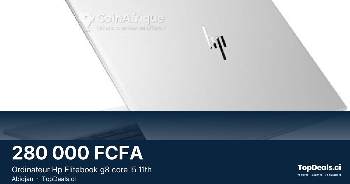 Aperçu du partage – Ordinateur Hp Elitebook g8 core i5 11th
