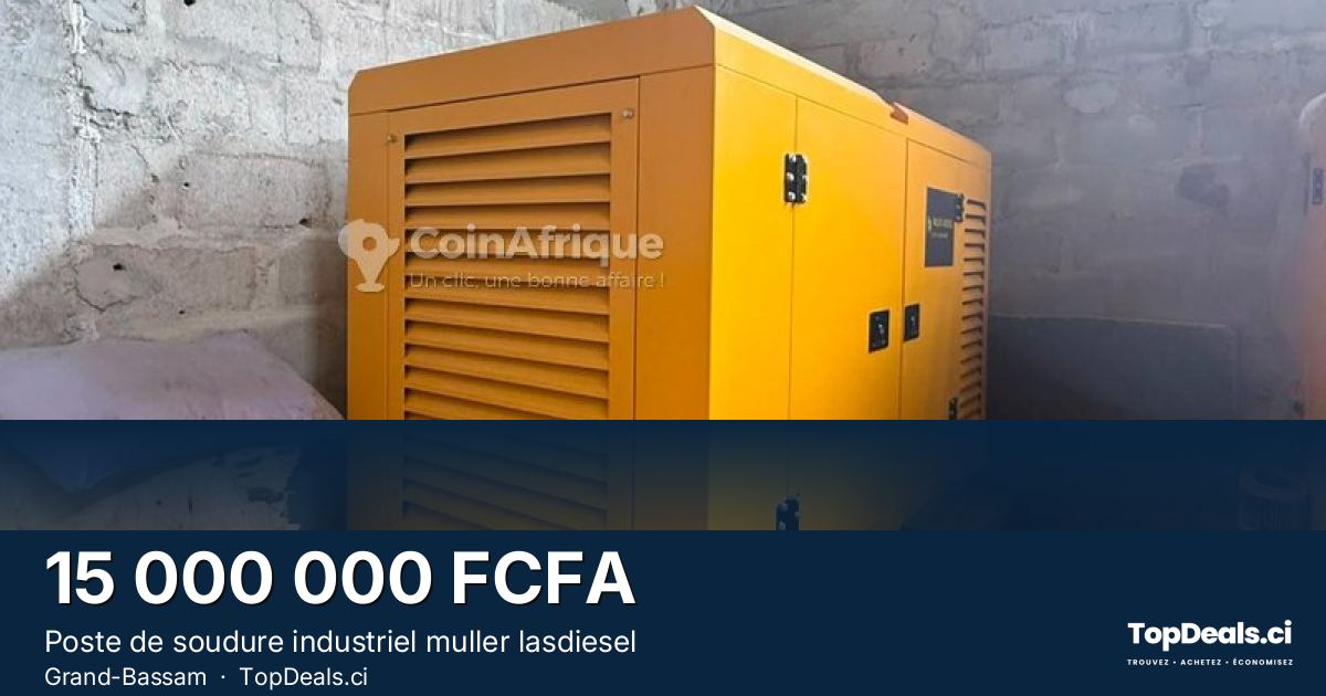 Aperçu du partage – Poste de soudure industriel muller lasdiesel