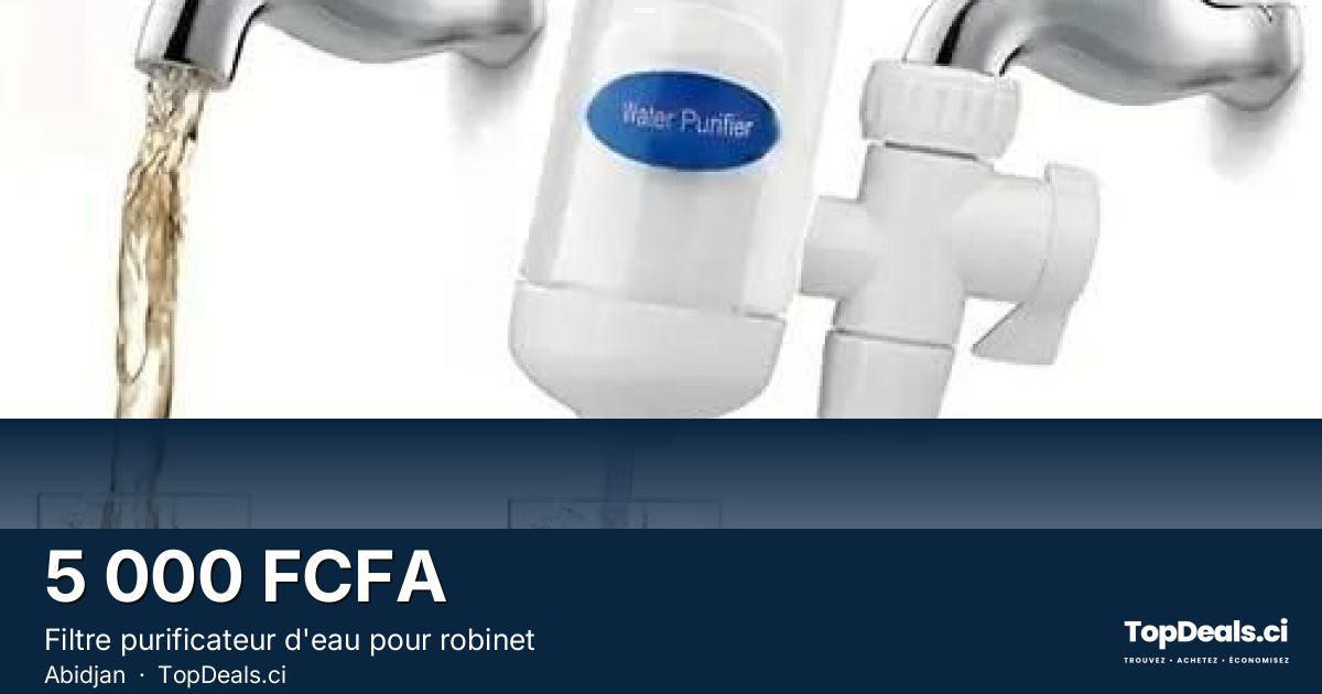 Aperçu du partage – Filtre purificateur d'eau pour robinet