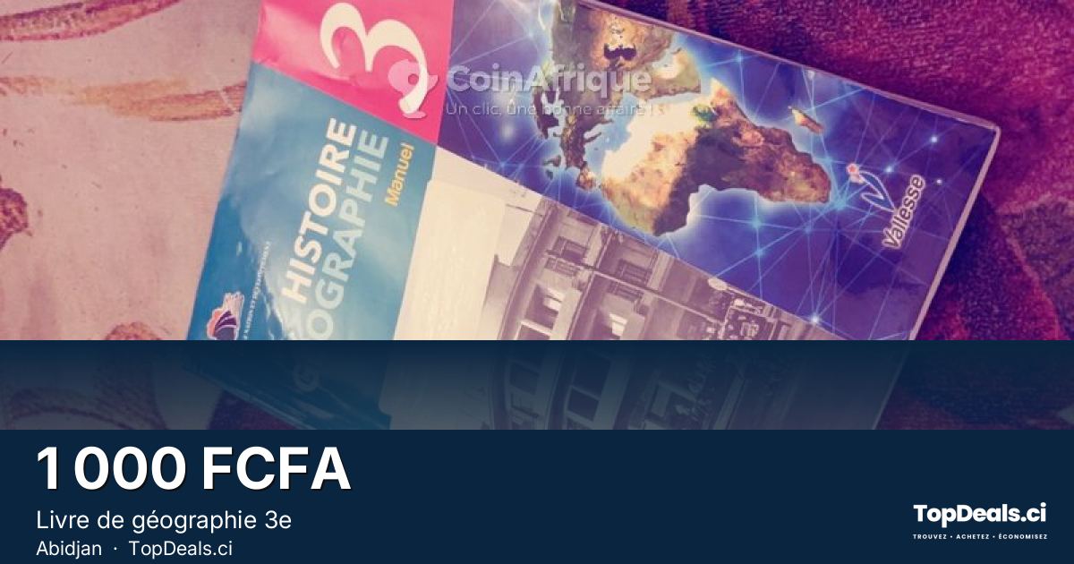 Aperçu du partage – Livre de géographie 3e