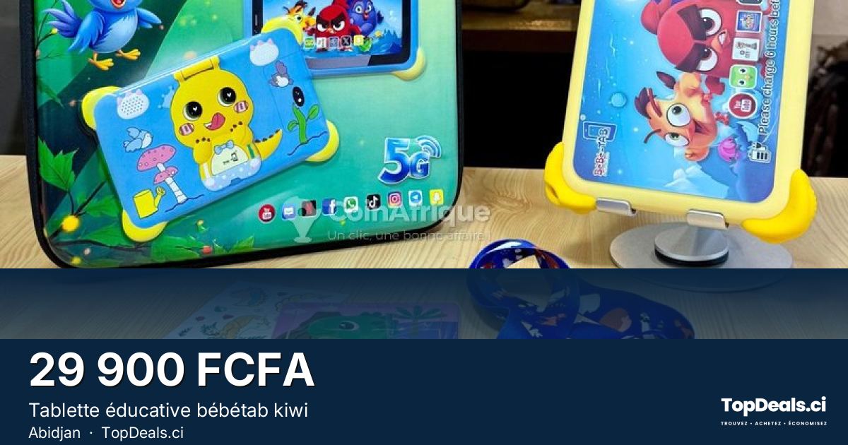 Aperçu du partage – Tablette éducative bébétab kiwi